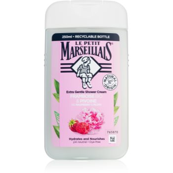 Le Petit Marseillais Raspberry BIO & Peony gel cremos pentru dus - imagine 2